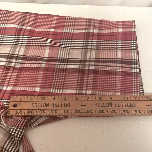 Women’s shorts by Kim Rogers size 16, NWT Red White, Taupe, Brown Plaid - Picture 6 of 11